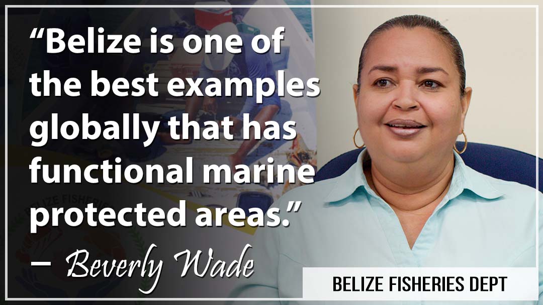"Belize is one of the best examples globally that has functional marine protected areas." -- Beverly Wade, Belize Fisheries Department.